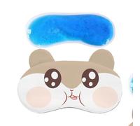 cache-yeux pour dormir - Bandeau opaque pour la nuit avec pack de gel rafraîchissant - Masque de sommeil pour couvrir les yeux - Pour la maison, la sieste, la détente et le calme