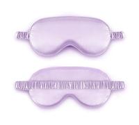 Cache-yeux pour dormir, couverture des yeux pour dormir, couverture de sommeil bloquant la lumière pour les yeux connectés la nuit, élastique, lisse et confortable - Pare-soleil de voyage pour la