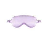 Cache-yeux pour le sommeil - Masque de sommeil double face en soie artificielle - 20,5 x 9,5 cm - Bande élastique opaque - Coussin de sommeil en hêtre - Masque pour les yeux en soie respirante pour le
