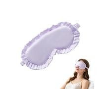 Cache-yeux pour nuit de sommeil - Bandeau doux bloquant la lumière | Avec sangle élastique réglable en tissu imitation soie pour femmes adultes pour la en plein air, voyage, maison A
