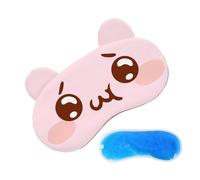 Cache-yeux pour pour dormir - Cache-yeux de dessin animé | Option de soulagement réglable, bandeau de nuit bloquant la lumière avec pack de gel pour la maison, les voyages, l'avion, la sieste