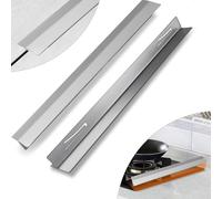Cachecart en acier inoxydable pour fourneau, bouchecart pour fourneau, Easy Clean Versatile Oven Gap Filler Guard (gardecart polyvalent pour four)