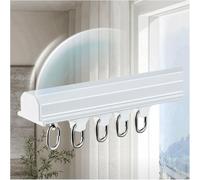 Cacher Le Rail Curtai Encastré, Le Rail Slidig Curtai, L’Ensemble De Rails Curtai en Aluminium, Le Rail Curtai Robuste, pour Séparateur De Pièce, A, 100cm/3.2ft