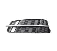 Caches Antibrouillard Compatible Avec A6 C7 2014 2015 2016 2017 2018 Grille De Protection De Feu Antibrouillard Avant Gauche De Remplacement 4G0807681AN Noir Chrome(Left)