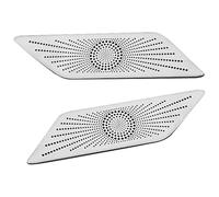 Caches Audio Portière Voiture pour Haval H6 3e Génération GT DHT-PHEV 2021 2022 2023 Haut-parleurs Portière Voiture Cache Décoration Stéréo Garniture Audio(A-Black)