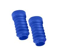 Caches de Fourche Moto Capuchon d'écrou de Tige Lot de 2 Soufflets de Fourche Avant en Caoutchouc pour Moto, Protection Anti-poussière pour Fourche, Compatible avec Dio Jog 50 90(Blue)
