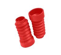 Caches de Fourche Moto Capuchon d'écrou de Tige Lot de 2 Soufflets de Fourche Avant en Caoutchouc pour Moto, Protection Anti-poussière pour Fourche, Compatible avec Dio Jog 50 90(Red)