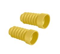 Caches de Fourche Moto Capuchon d'écrou de Tige Lot de 2 Soufflets de Fourche Avant en Caoutchouc pour Moto, Protection Anti-poussière pour Fourche, Compatible avec Dio Jog 50 90(Yellow)
