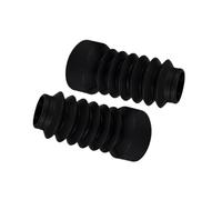Caches de Fourche Moto Capuchon d'écrou de Tige Lot de 2 Soufflets de Fourche Avant en Caoutchouc pour Moto, Protection Anti-poussière pour Fourche, Compatible avec Dio Jog 50 90(Black)