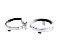 Caches de phares antibrouillard Couvercle de phare antibrouillard avant chromé, anneau de garniture pour Subaru Forester 2009, 2010, 2011, 2012, 2013 Cache feu arrière(2PCS)