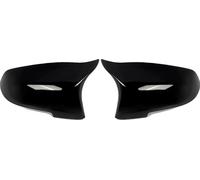 Caches de rétroviseurs, noir brillant, plastique ABS durable, noir brillant