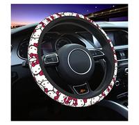 Caches de Volant 38cm Mignon Chatons Chat Couverture Volant Femmes Hommes Dessin Animé Chaton Auto Voiture Protecteur pour SUV Voiture 14.5-15 Pouces Housse Volant(1)