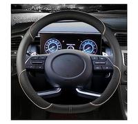 Caches de Volant Housse De Volant De Voiture en Cuir PU pour Hyundai pour Tucson 2021 2022 NX4 pour Elantra 2020 pour Sonata 10th 2020 2021 2022 Accessoires Auto Housse Volant(Beige,D Shape)