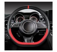 Caches De Volant Housse De Volant De Voiture en Forme De D, 38cm, Accessoires Automobiles pour Suzuki pour Swift 2017 2018 2019 2020 2021 2022 Protege Volant (Couleur : Rouge)