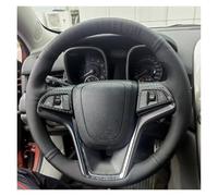 caches de Volant Housse de Volant de Voiture en Similicuir Respirant Noir pour Chevrolet, Malibu, Cruze et Camaro Couvre Volant(Beige Thread)