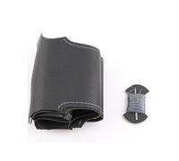Caches De Volant Housse De Volant De Voiture Tressée en Cuir Noir, Bricolage pour Land Rover pour Freelander 2 2007 - 2012 Autocollant pour Volant (Color : Grey Thread)