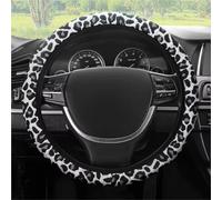 caches de Volant Housse De Volant Élastique Extensible sans Anneau Intérieur, Compatible avec Les Volants De 14,5 À 15 Pouces Couvre Volant(Leopard-Print-1)