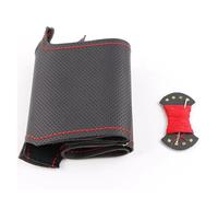 caches de Volant Housse de Volant tressée pour Benz W164 Classe M ML350 ML500 X164 Classe GL GL4 Couvre Volant(Red Thread)