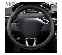Caches de Volant Housse Volant Voiture en Fiber Carbone + Cuir pour Peugeot 208 2012~2018 pour Peugeot 308 2014~2021 2008 2013~2018 Accessoires Auto Housse Volant(4)