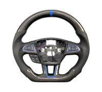 Caches de Volant pour Ford pour Focus MK3 RS St 2015-2018 Intérieur en Fibre Carbone Support Volant Chauffage Affichage LED du Régime(Style 3)
