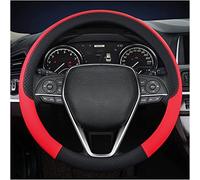 Caches de Volant pour Jaguar E-Pace/F-Pace/F-Type/I-Pace/S-Type/X-Type/XE/XF/XJ/XK, 15"/Environ 38cm Couvre Volant Voiture Simili Cuir Antidérapant Respirant Accessoires,B Red