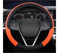 Caches de Volant pour Land Rover Range Rover Evoque/Range Rover Sport/Range Rover Velar, 15"/Environ 38cm Couvre Volant Voiture Simili Cuir Antidérapant Respirant Accessoires,E Orange