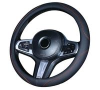 Caches de Volant pour Nissan Pathfinder/Patrol/Qashqai/Rogue/Rogue Sport/Skyline/Sunny/Sylphy, 15"/Environ 38cm Couvre Volant Voiture Simili Cuir Antidérapant Respirant Accessoires,D Black Orange