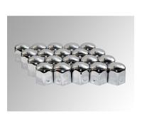 Eufab Cache-écrous de roue 15231 - 19 mm chrome métal - Lot de 20
