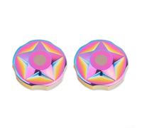 Caches Fourche Vélo Aluminium 30mm pour Valve AV | Alliage aluminium CNC, anodisé , diamètre 30mm, compatible valve AV, protection optimale(Multicolor)