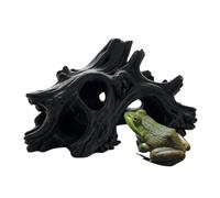 Caches Gecko Léopard Grande Décoration Escalade Souche Réaliste | Maison Pour Crapaud De Jardin pour Aquarium Terrarium Terrier Désertique Coin Maison Zoo Salon Vue Araignées Serpents