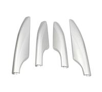 caches pour barres toit Compatible Avec Nissan Pour Patrol Y62 2010-2018 4 Pièces Couverture Porte-bagages Toit Voiture Accessoires D'angle Coque Extérieure Remplacement(Silver)