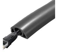 Caches pour câbles électriques - Goulotte flexible en PVC - Protection de câble de sol ignifuge - Revêtement autocollant isolé - Prévention des trébuchements pour sols de sécurité au travail à