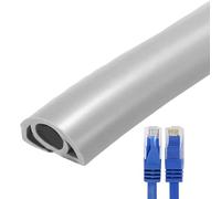 Caches pour câbles électriques - Goulotte flexible en PVC - Protection de câble de sol ignifuge - Revêtement autocollant isolé - Prévention des trébuchements pour sols de sécurité au travail à