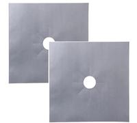 Caches pour plaques de cuisson 1/2/4 pièces/ensemble tapis propre protecteur de cuisinière à gaz revêtement couvercle for accessoires d'ustensiles cuisine(Grey 2 PCS)