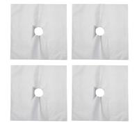 Caches pour plaques de cuisson Couvercle de protection cuisinière, 1 à 8 pièces, feuille brûleur gaz, tapis, doublure propre for ustensiles cuisine réutilisables(Silver 4PCS)