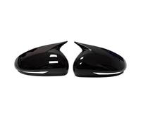 Caches Rétroviseur Autocollant Rétroviseur Pour Genesis G70 2017-2023, Couvercle D'aile Garniture Boîtier De Vue Arrière De Porte Extérieure Rétroviseur Couverture(Noir brillant)