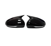 Caches Rétroviseur Autocollant Rétroviseur Pour Genesis G70 2017-2023 Couvercle D'aile Garniture Boîtier De Vue Arrière De Porte Extérieure Rétroviseur Couverture(Noir brillant)