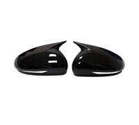 Caches Rétroviseur Pour Genesis G70 2017-2023 Couvercle Rétroviseur Latéral Capuchon D'aile Boîtier Porte Extérieure, Garniture De Coque Rétroviseur Couverture(Noir brillant)