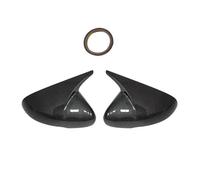 Caches Rétroviseur Pour KIA For Stinger 2018-2022 Couvercle Rétroviseur Latéral Voiture Capuchon D'aile Boîtier Porte Extérieure Garniture Coque ABS Carbone Rétroviseur Couverture(Look de carbone)