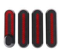 Caches Roues avec Stickers Réfléchissants pour Xiaomi M365 et Pro Noir