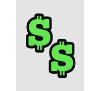 Caches-Tétons Dollar Vert Néon