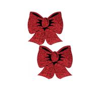 Caches-Tétons Noeud Holographique Rouge