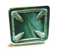 Caches trous de cric Alu poli Iron Cross - par 2