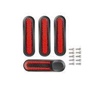 Caches Vis Catadioptre pour Xiaomi M365, Pro, 2, 3, 1S, Essential / Rouge Noir / Rouge