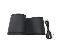 Caches Volant Couverture de tresse volant voiture aiguilles et fils housses Texture Suite accessoires automobiles doux