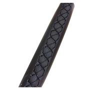 Caches Volant pour Seat Ibiza 6L Leon 2007 2008 Sport Altea Toledo Housse Volant Voiture en Cuir Artificiel Noir Marqueur Rouge(Black Thread)