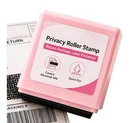 Cachet Rouleau Confidentialité 10ml Portable à Large Couverture | Protection d'Identité à Encre pour Domicile Bureau Étiquettes d'Expédition Retour Colis