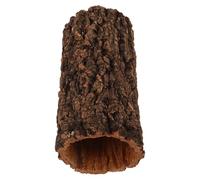 Cachette Bûche Creuse pour Reptile 20x10x10 Cm en Bois | Finition Café, Forme Tronc D’arbre, pour Terrariums et Aquariums, Décor de Type Forêt Tropicale