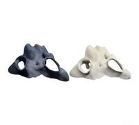 Cachette d'angle en forme de racine de mangrove pour aquarium et terrarium - Aspect naturel pour décoration de grotte pour poissons, crevettes, geckos, serpents, matériau sûr à base de plantes, noir