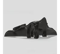 Cachette d'angle en forme de racine de mangrove pour aquarium, terrarium - Décoration pour nano réservoirs, vivariums et paysages d'eau douce - Noir - S